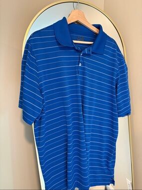 Champion Men's Royal Blue Polo with White Stripes